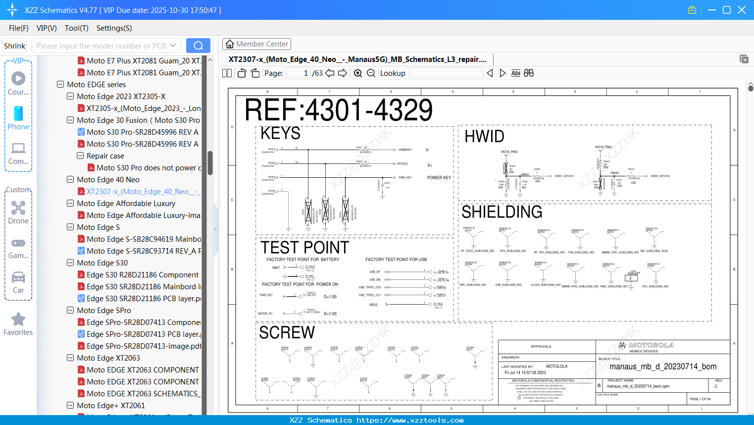 Motorola XT2307-x_(Moto_Edge_40_Neo_-_Manaus5G)_MB_Schematics_L3_repair